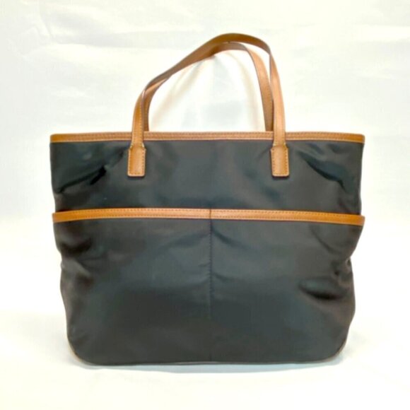 Michael Kors Black and Brown Nylon Kempton Large Pocket Tote GUC - Picture 6 of 16